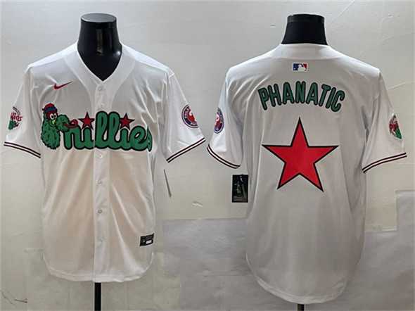 Men%27s Philadelphia Phillies White Phanatic Limited Stitched Jersey->san francisco giants->MLB Jersey